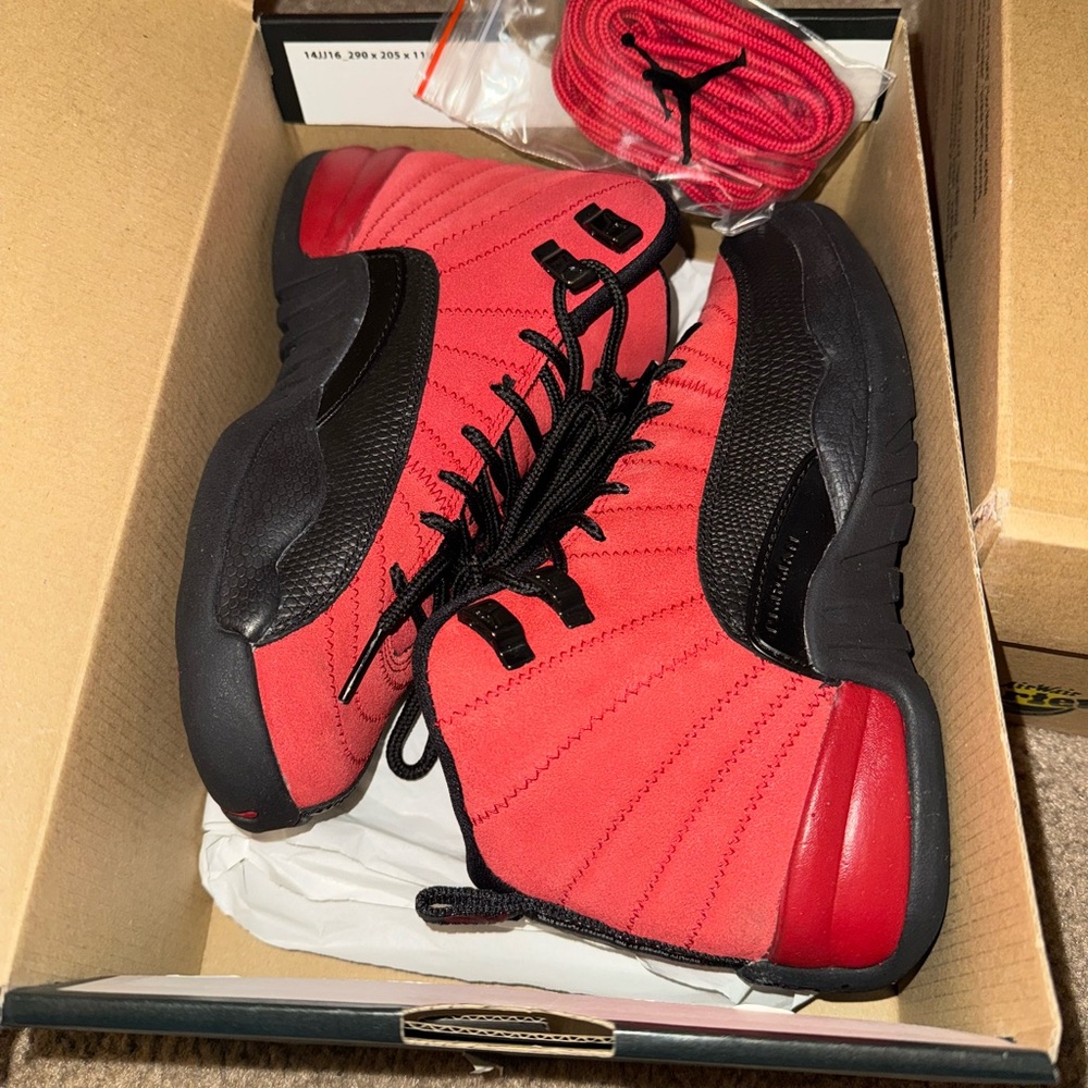 Jordan 12 Red & Black